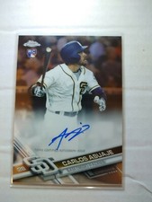 2017 Topps Chrome San Diego Padres RC Carlos Asuaje autograph