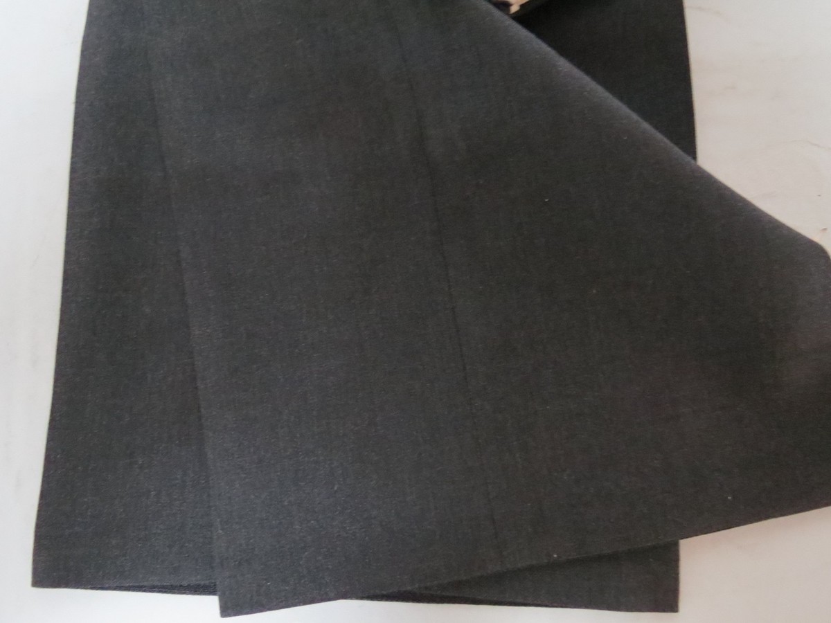 Costume 3 Boutons T M Lewin Sur Mesure - Laine Gris Foncé - Taille 40L - Très Bon état Occasion
