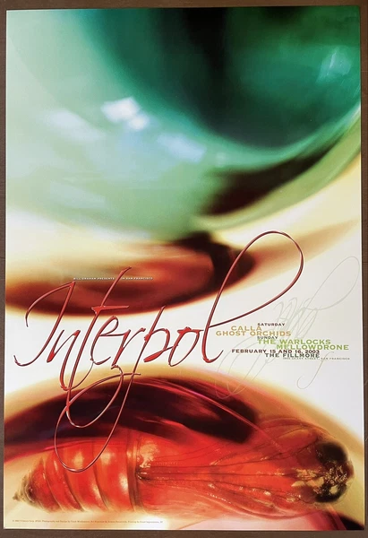 INTERPOL Concert Poster 2003 F-555 Fillmore