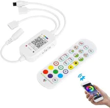 SUPERNIGHT Bluetooth LED Controller, Smart Mobile Phone APP Control Music Remote