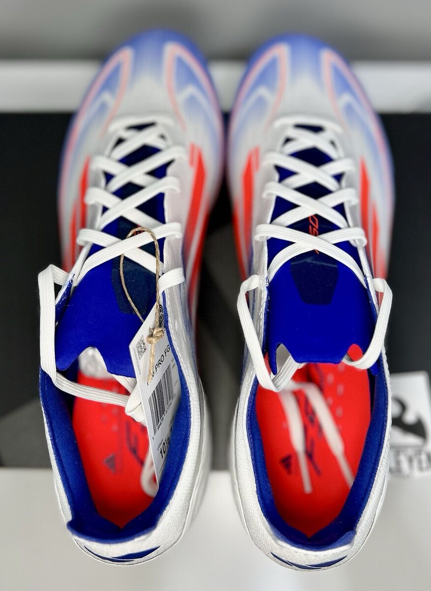 adidas F50 Pro FG Cloud White Solar Red Lucid Blue | Men's adidas F50 Pro FG Cloud White Solar Red Lucid Blue | Men's