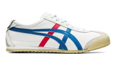 Aja Lírico la licenciatura Onitsuka Tiger Mexico 66 Zapatillas Blanco Azul Rojo ASICS Cuero | eBay