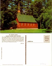 Yosemite Ntl Park CA Chapel Postcard Unused (39312)