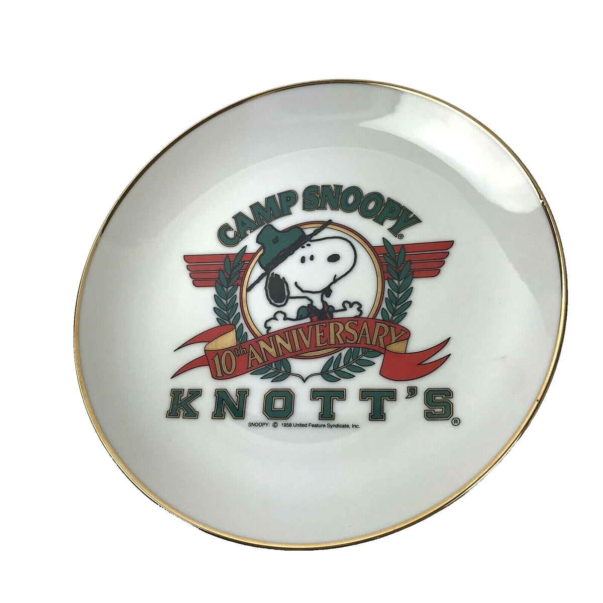 Camp Snoopy 10th Anniversary Knott's Berry Farm CA Vintage 90s