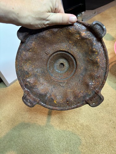 Antique 1920s Crown Gold Wire Bird Cage Art Deco Ring Floor Stand Cast Iron Base - Picture 17 of 17