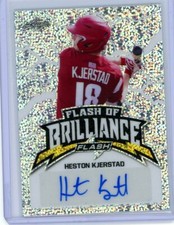 2020 Leaf Flash Of Brilliance Sparkle Autograph #FB-HK1 Heston Kjerstad
