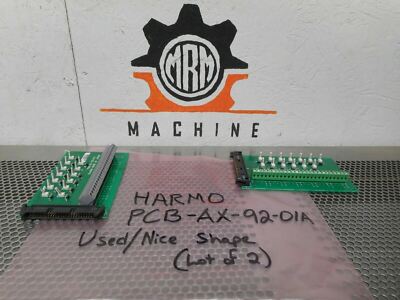 HARMO PCB-AX-92-01A Circuit Boards Used With Warranty (Lot of 2)