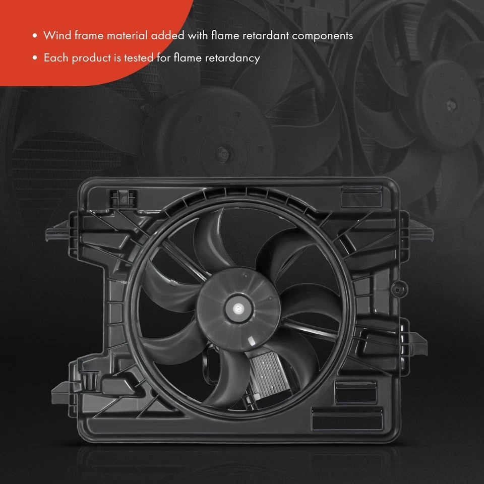 Conjunto de ventilador de refrigeración con controlador y cubierta para Chevrolet HHR 2008-2010 L4 2,0 L Foto 3 de 4