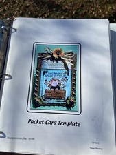 Stampassions Templates 1 1/2" Binder Full of Vintage Card Envelope Templates