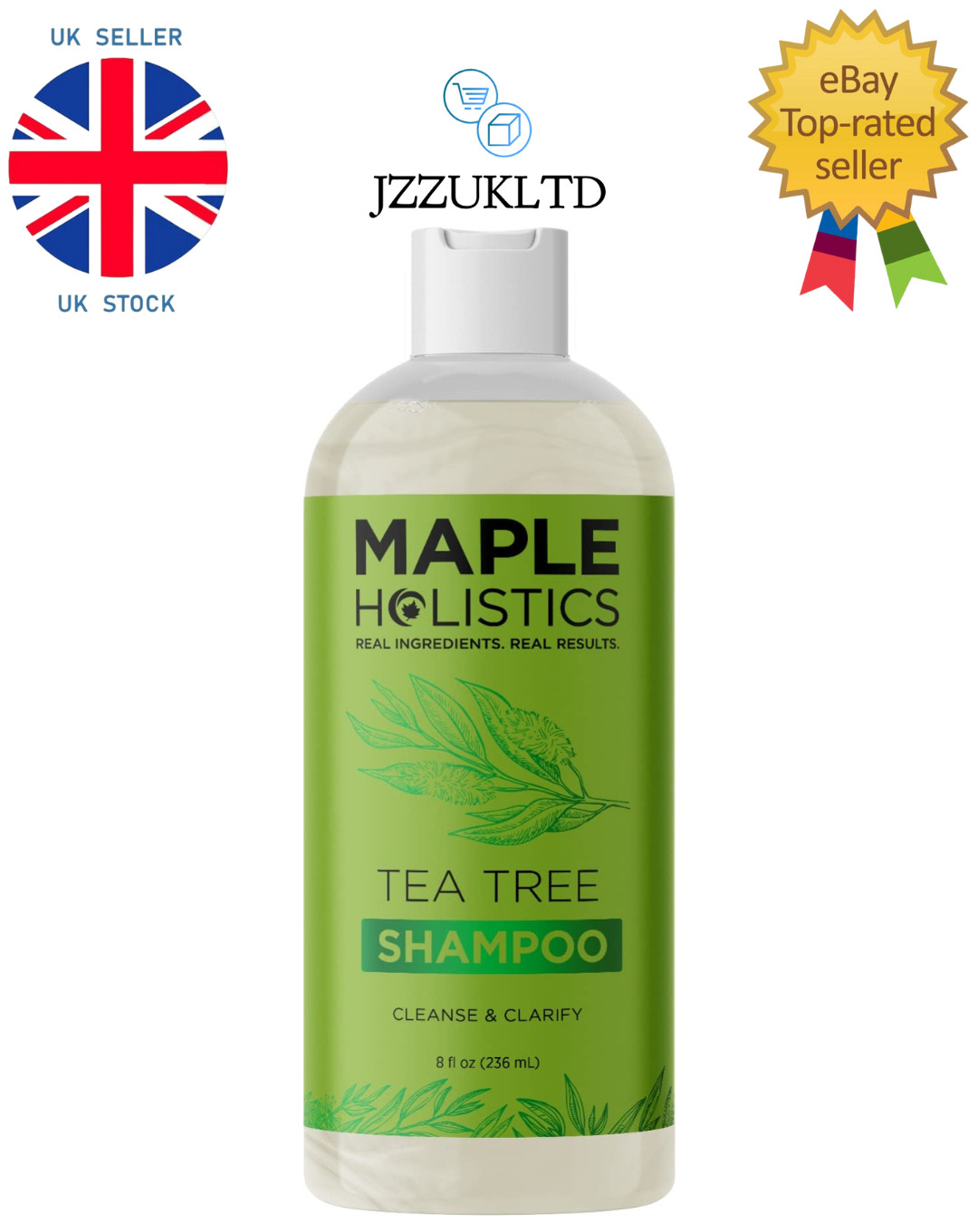 Champú vegano para aceite de árbol de té - champú para árbol de té sin sulfato - 8 oz - importación de EE. UU.