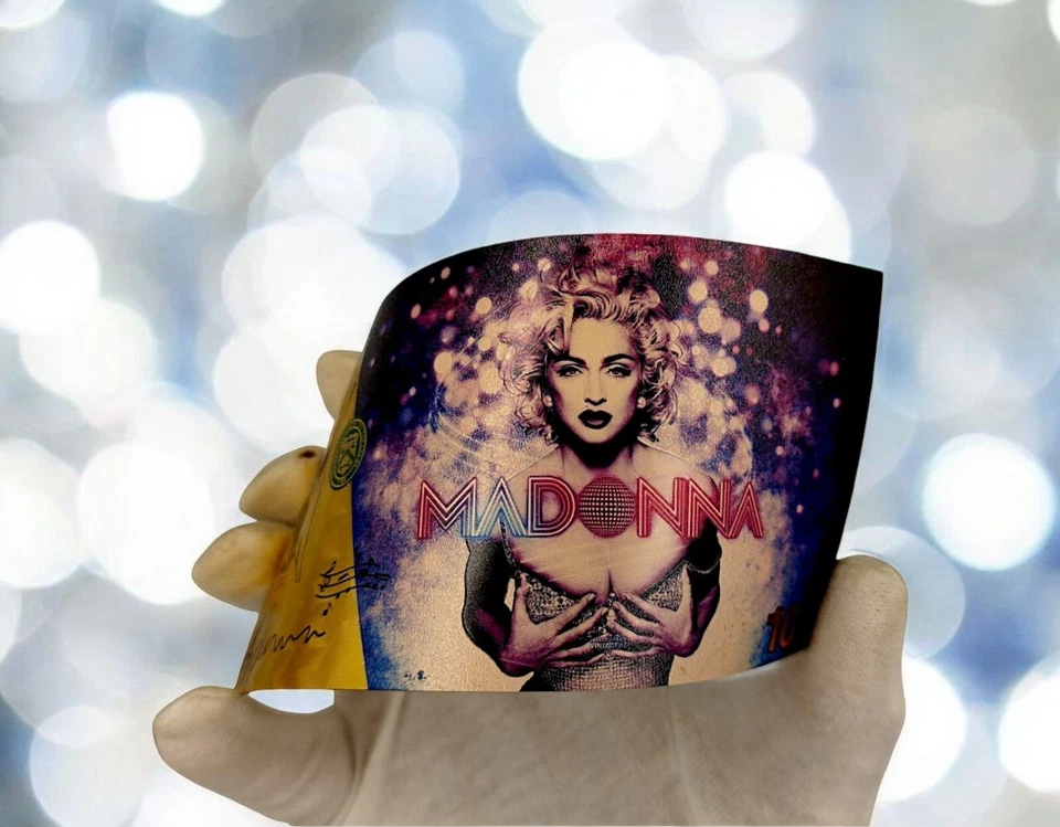 MADONNA Collectible Gold PVC Banknote - Limited Edition Pop Icon Art Note - Image 4 of 4
