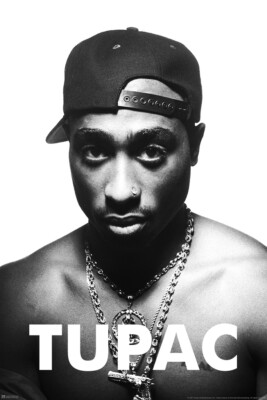 90s vintage poster「2 PAC」 Amazon.com: Tupac Posters 2Pac Poster Blue Bandana Portrait