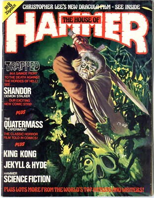 House of Hammer  Magazine  # 8  Vol 1   FINE    April 1977   Brian Lewis cover