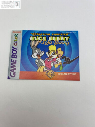 Instructions Operation Carrots Bugs Bunny & Loly Bunny • Game Boy Color • Very Good - Picture 1 of 2