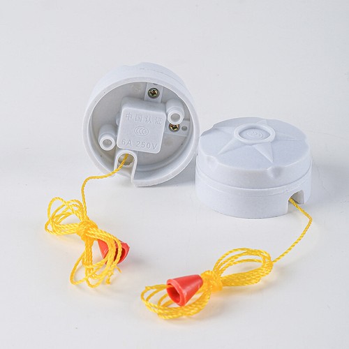 3PCS 250V 6A Ceiling Fan Lamp Wall Light Pull Chain Cord Switch with Pull SATAU - Picture 11 of 12
