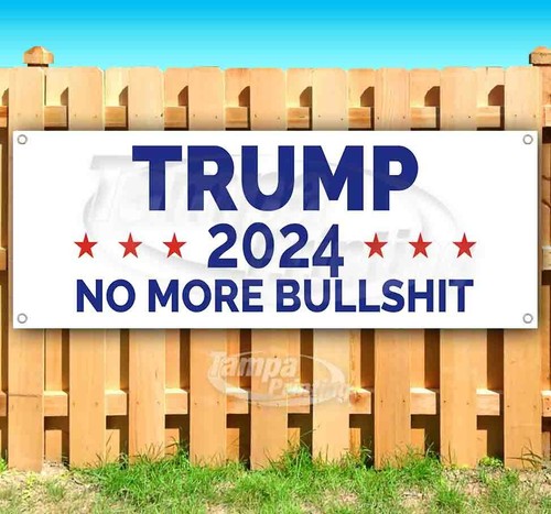 12" X 30" Donald Trump 2024 No More BS Sticker USA Election Vinyl Window Decal