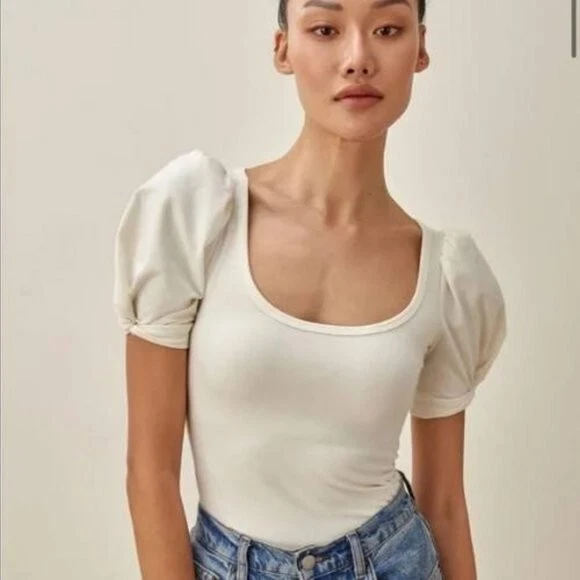 reformation puff sleeve top