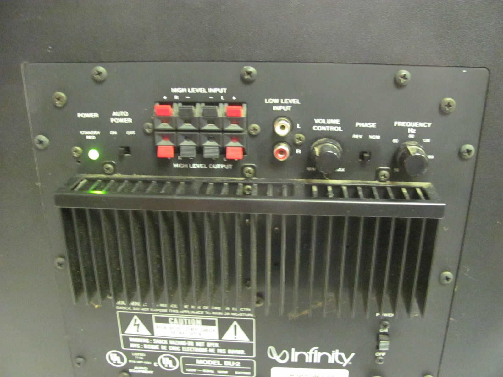 Infinity BU-2 Powered Subwoofer for 