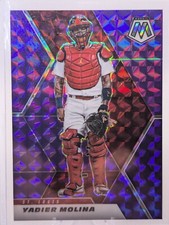 2021 Panini Mosaic - Reactive Blue Mosaic #189 Yadier Molina /49 LOW POP