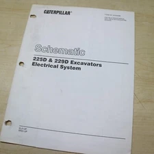 CATERPILLAR 225D 229D Electrical System Wiring Diagram Schematic Manual service
