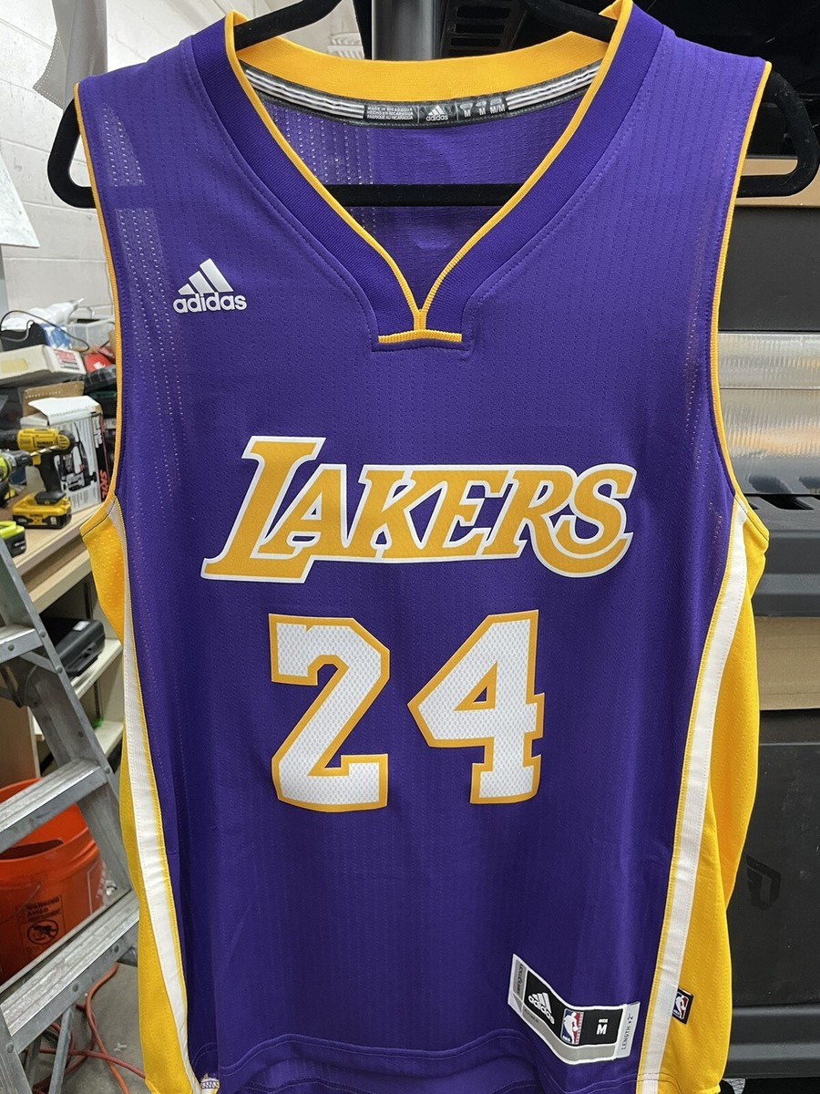 Men's Los Angeles Lakers Kobe Bryant #24 Purple Swingman Jersey