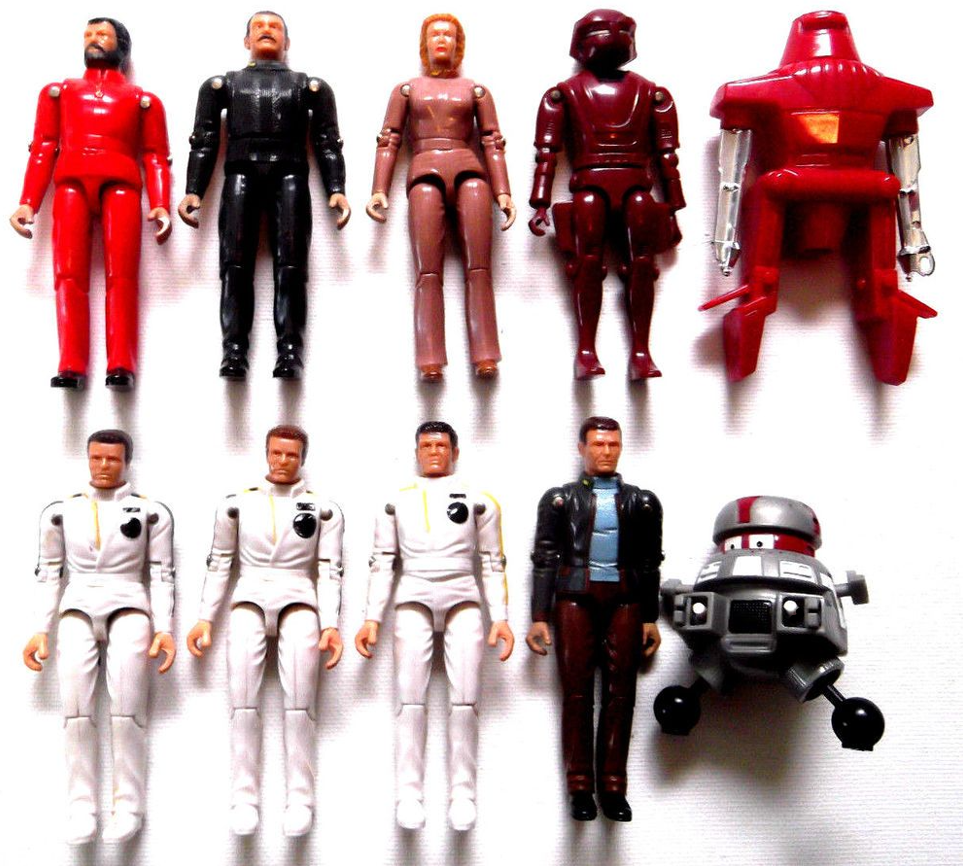 space 1999 eagle 1 mattel * THE BLACK HOLE 9 ACTION FIGURE SET
