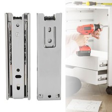 2pcs 5in Mini Short Drawer Slides Furniture Guide Rail Full Extension Kitchen