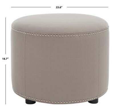 希少 Safavieh Palmer Ottoman オットマン グレー 【公式通販】