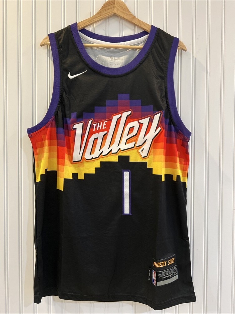 Devin Booker Phoenix Suns City Edition The Valley #1 Jersey Large 50