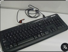 Microsoft Wired 600 Keyboard USB – Quiet Keys Spill-Resistant – New 
