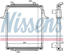 Nissens Engine Coolant Radiator 63789A for eg. RENAULT TRUCKS PREMIUM (1996) PRE