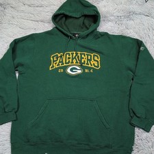 Green Bay Packers Sweatshirt Mens XL Hoodie NFL Team Apparel Football Comfy