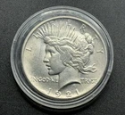 1921 Peace Silver Dollar $1 High Relief XF
