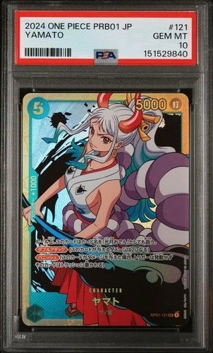 Yamato OP01-121 - Japanese One Piece PRB01 SEC - PSA 10