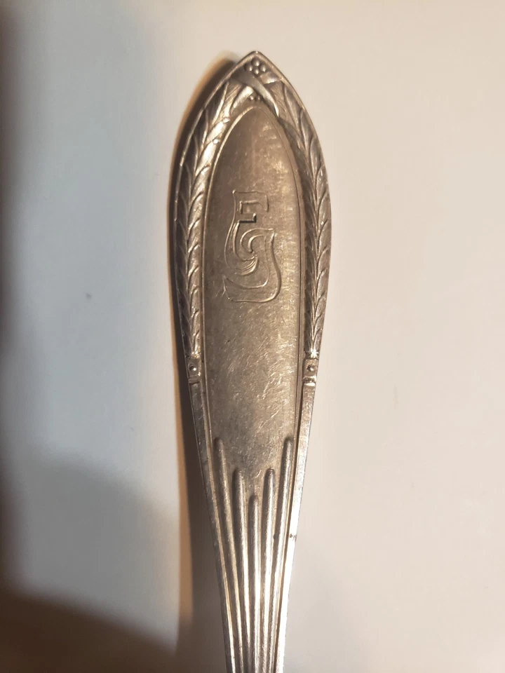 3 cucharas alemanas antiguas de plata 800 en forma de diamante - marca Lameyer 4,9 oz Foto 3 de 4