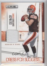 2010 Panini Rookies & Stars Dress for Success Jerseys Prime 34/50 Colt McCoy 0b2