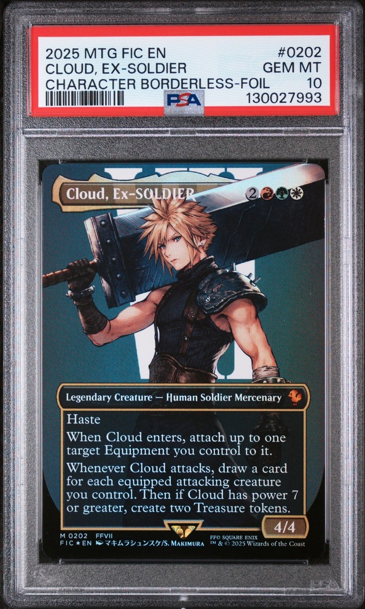 Cloud, Ex-SOLDIER (Borderless) Commander: Final Fantasy Foil for