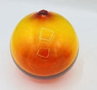 Blenko Tangerine Glass Float / Stopper IT GLOWS