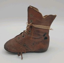 Antique Leather Baby Child Shoe Boot ONLY ONE Movie Prop Display