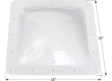 Icon 01817 SL1414W RV Skylight 14" x 14" - Translucent White
