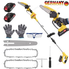 Motosega a batteria 2IN1 motosega telescopica motosega a scoppio con 2 batterie