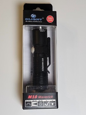 New NIB OLIGHT M10 Maverick 350 Lumen Flashlight. RARE Collectors item