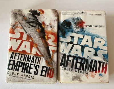 Star Wars Aftermath and Aftermath Empire's End Hardcover 2 Book Lot Chuck Wendig