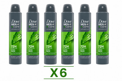 X6 DOVE Deodorant Spray 250ml Men+Care Advanced Extra Fresh 72h Herren