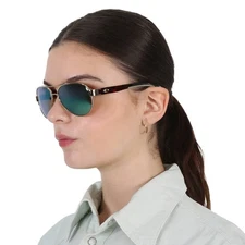 Costa Del Mar LORETO Green Mirror Polarized Glass Ladies Sunglasses LR 64 OGMGLP