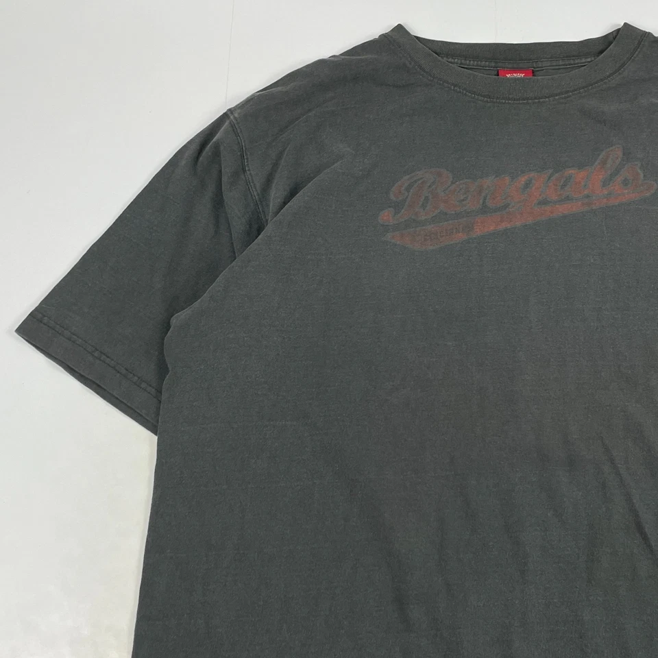 VINTAGE Cincinnati Bengals Football Shirt Mens Extra Large Gray Reebok Gridiron - Image 2 of 4