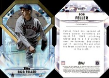 2022 Topps Update Series - Diamond Greats Die-Cuts Bob Feller #DGDC-59 Black...