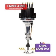 Pertronix Ignition D332710, One Billet Distributor Bbf 351C-460 Black Male Cap 