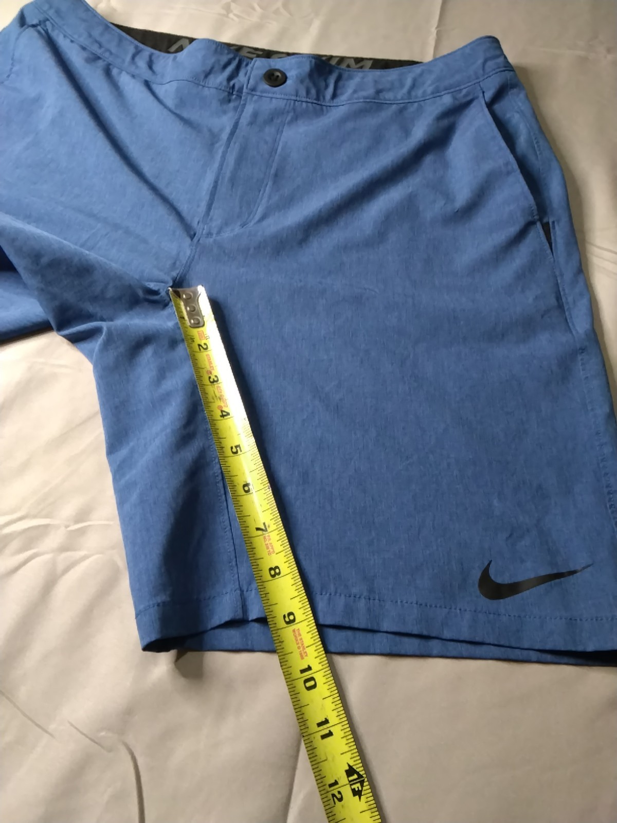 Nike Swim Mens Merge 9 Hibrid Board Shorts Blue Waistband Size 34 . thumbnail 4