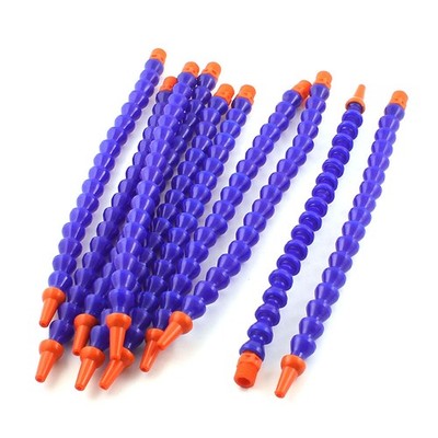 10PCS 1/4PT Thread 8mm Nozzle Multi Direction Flexible Water Oil Tube Pipe 12''
